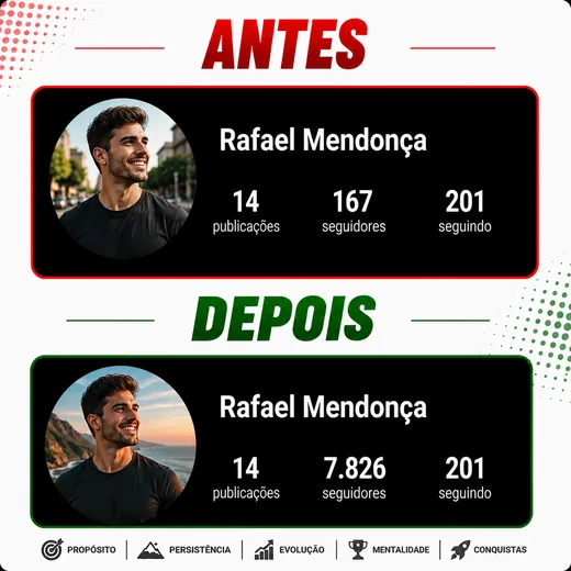 Antes e depois de cliente 2